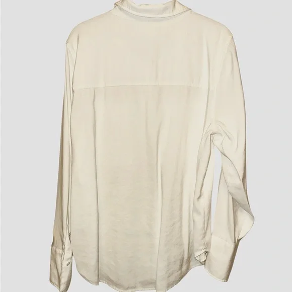 Good American Crisp White Button-Down Shirt size 5=2XL - Picture 3 of 5